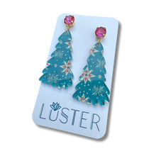Load image into Gallery viewer, Retro Holiday Tree Earrings
