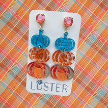 Load image into Gallery viewer, Stacked Pumpkin Earrings
