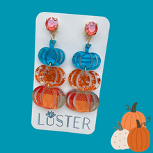 Load image into Gallery viewer, Stacked Pumpkin Earrings
