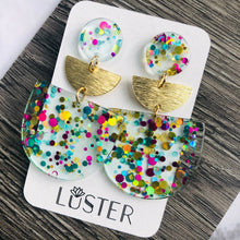 Load image into Gallery viewer, Confetti Party Lightweight Unique Statement Earrings
