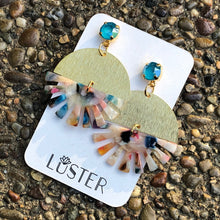 Load image into Gallery viewer, Fantail Drop Unique Statement Earrings
