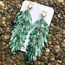 Load image into Gallery viewer, Long Leaf Earrings
