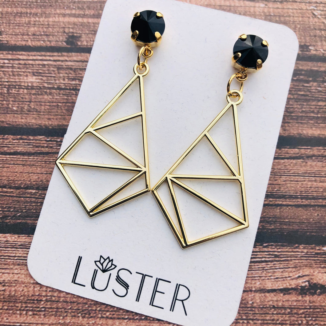 Geometric Drop Minimalist Earrings