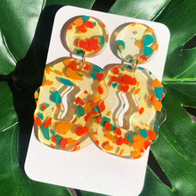 Load image into Gallery viewer, Acrylic Abstract Squiggle Earrings
