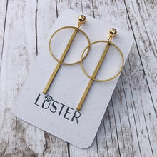 Load image into Gallery viewer, Brass Minimalist Lightweight Earrings
