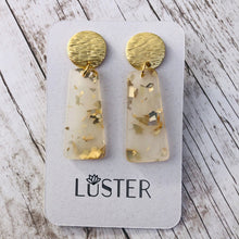 Load image into Gallery viewer, Gold Confetti Lightweight Statement Earrings
