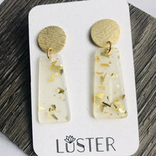 Load image into Gallery viewer, Gold Confetti Lightweight Statement Earrings
