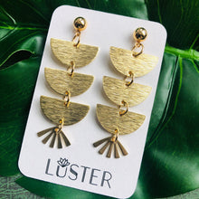 Load image into Gallery viewer, Brass Dangle Earrings
