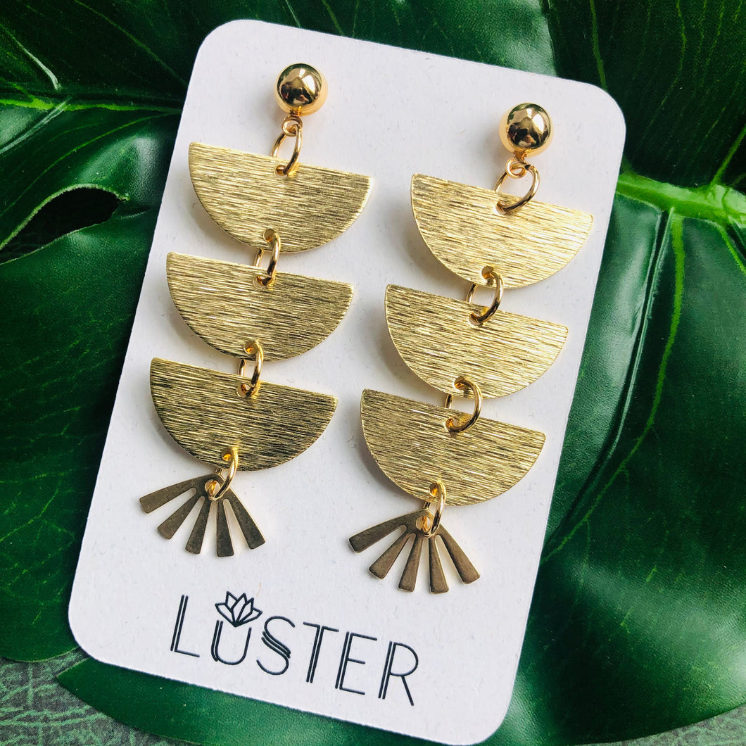 Brass Dangle Earrings